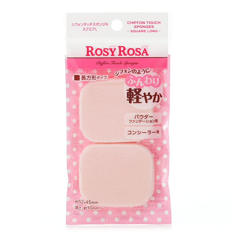 Rosy Rosa Chiffon Touch Sponge Square L 2P