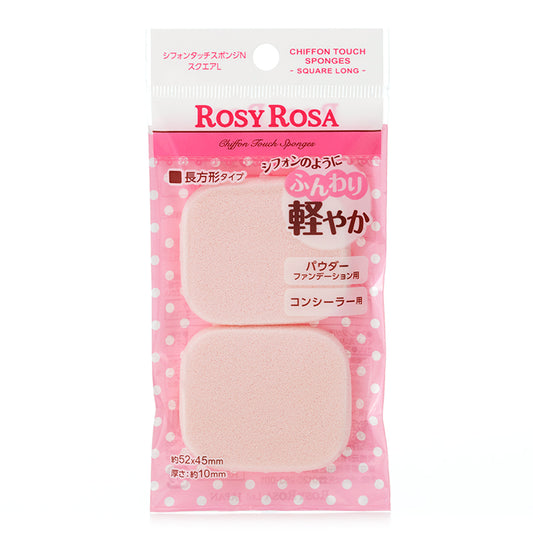 Rosy Rosa Chiffon Touch Sponge Square L 2P
