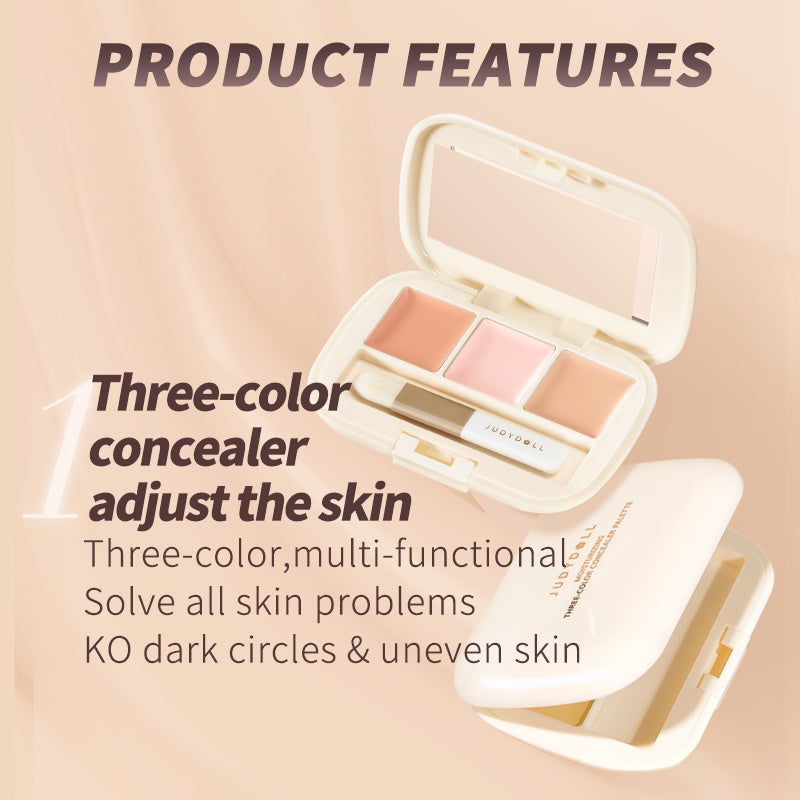 Judydoll Moisterizing Three-color Concealer Palette 2.7g