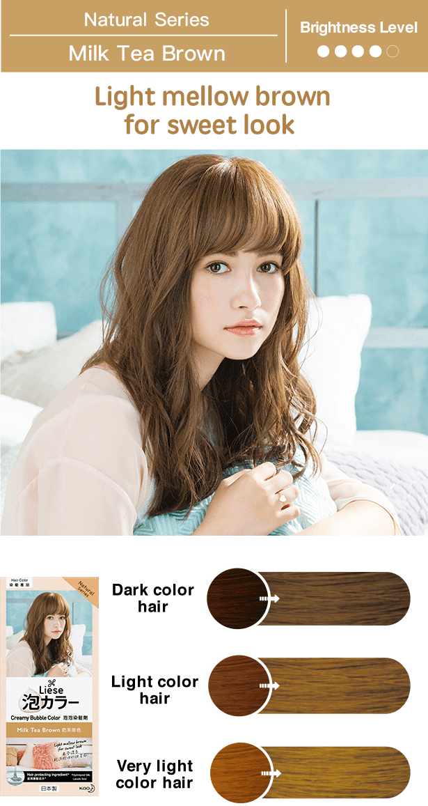 Kao Liese Prettia Bubble Hair Color (Milk Tea Brown)