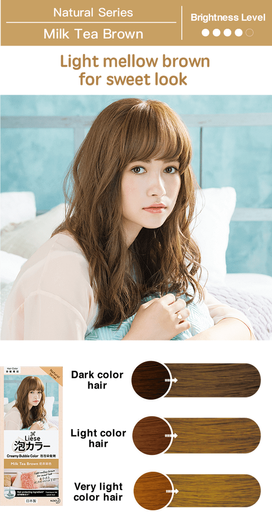 Kao Liese Prettia Bubble Hair Color (Milk Tea Brown)