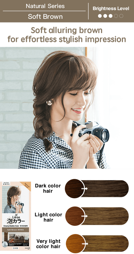 Kao Liese Prettia Bubble Hair Color (Airy Brown)