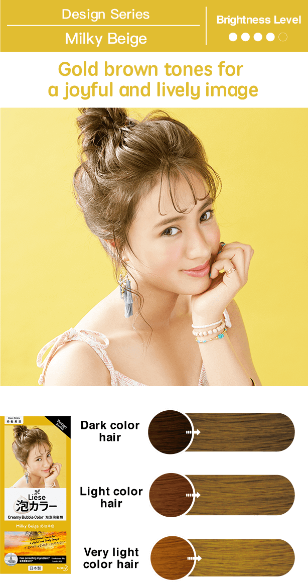 Kao Liese Prettia Bubble Hair Color (California Beige)