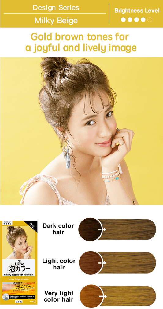 Kao Liese Prettia Bubble Hair Color (California Beige)