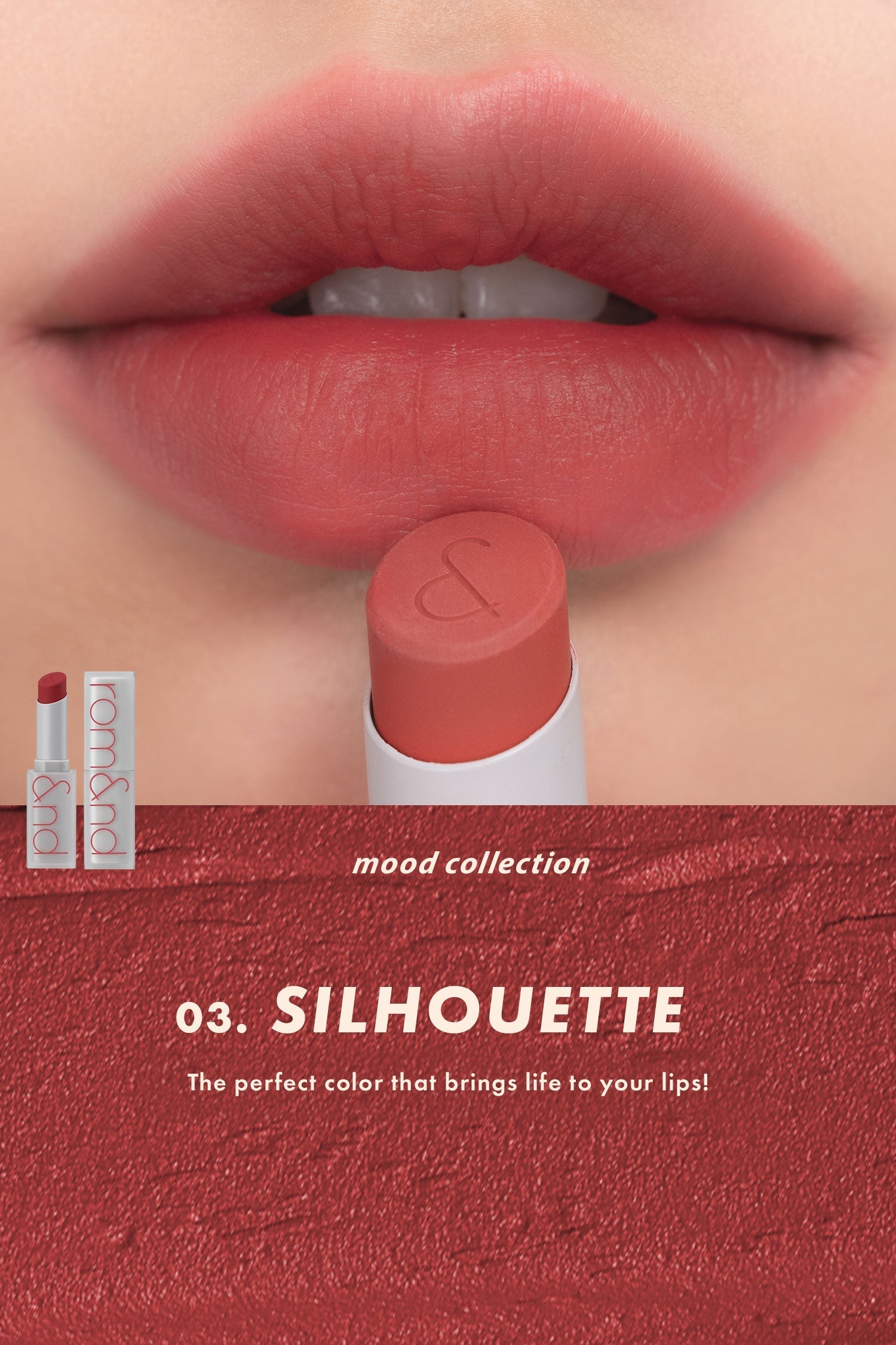 Rom&nd Zero Matte Lipstick 03 Silhouette