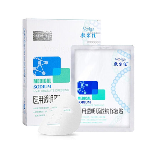 Voolga Medical Sodium Hyaluronate Dressing Repair Facial Mask 5Pcs