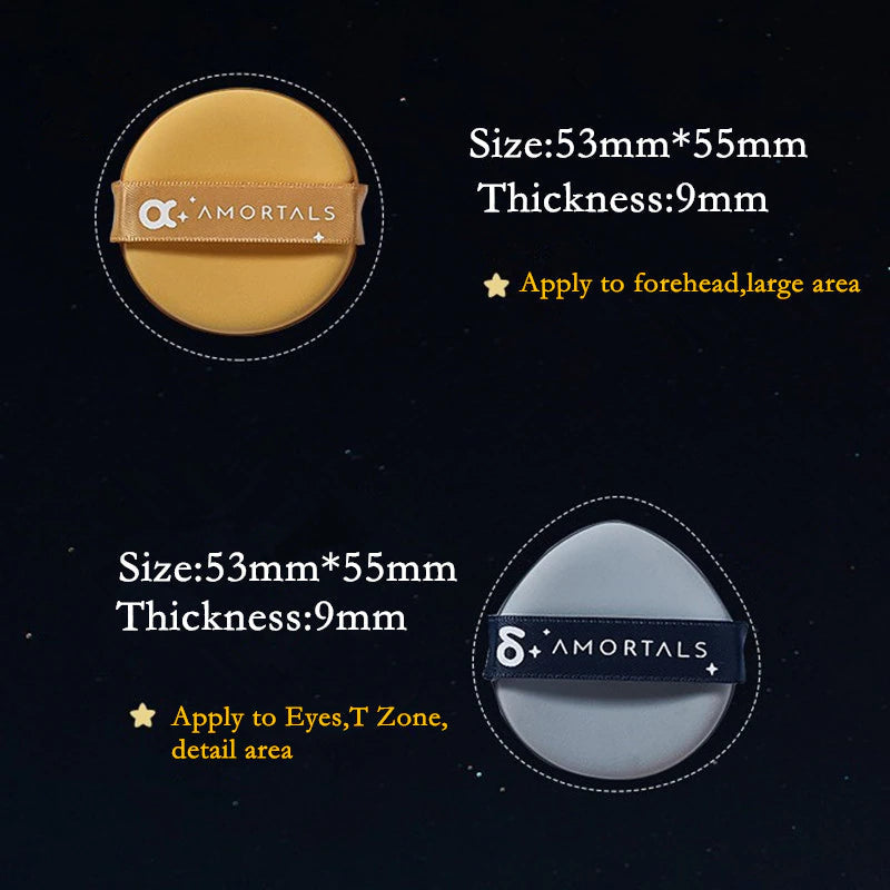 Amortals Makeup Blender Puff Set 4pcs