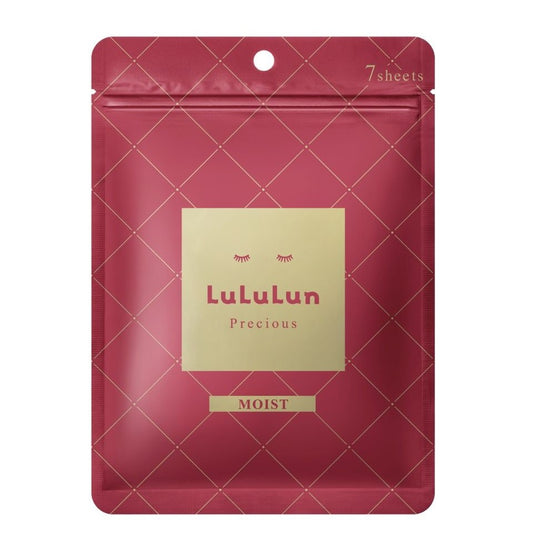 Lululun Precious Sheet Mask Moist (Red) 4KS 7 Sheets