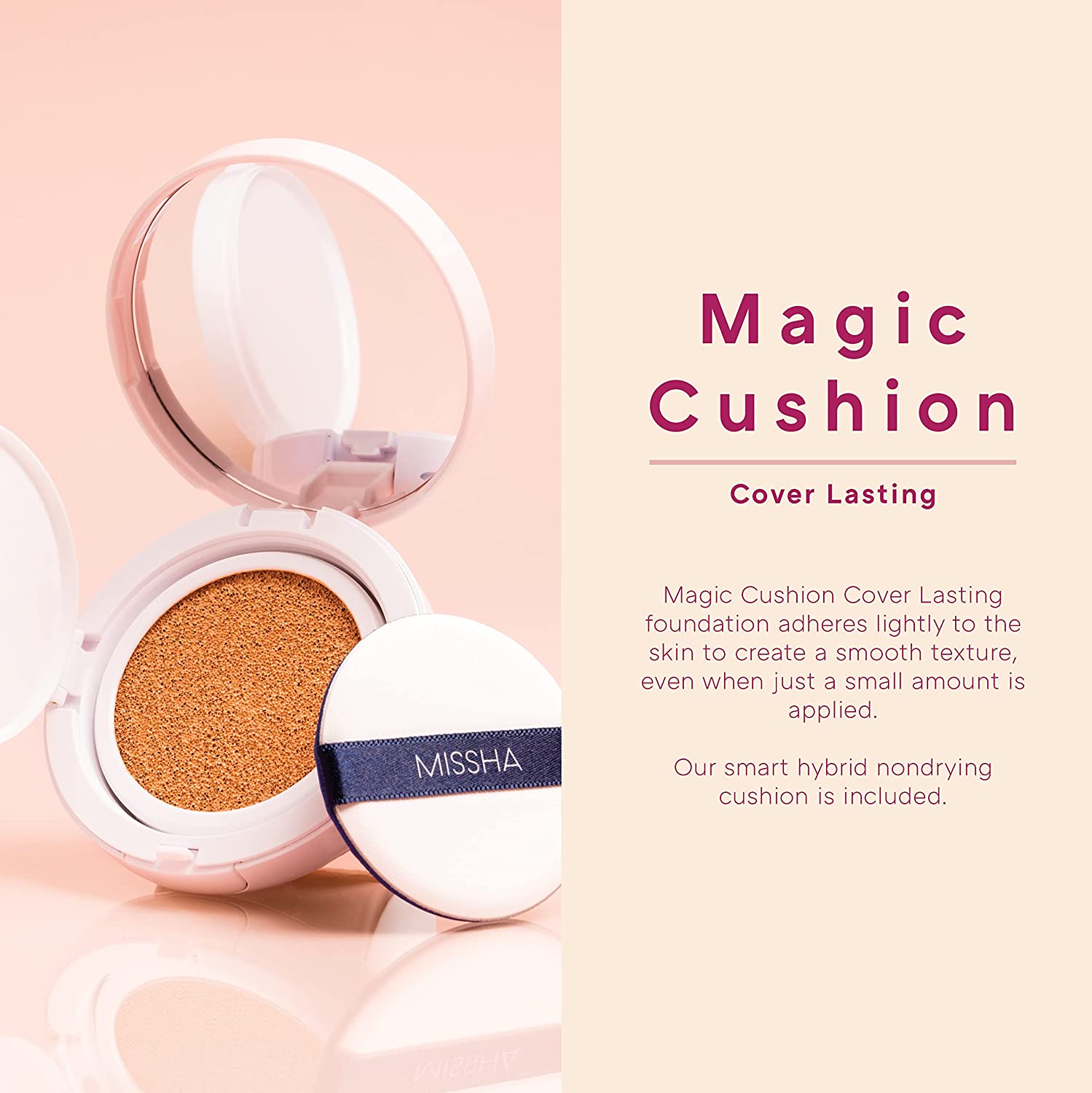 Missha Magic Cover Cushion No.23 Medium Beige – W Cosmetics