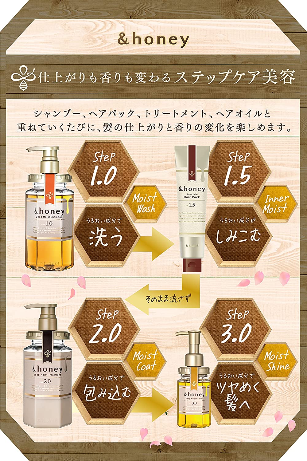 &honey Deep Moist Shampoo 1.0 440ml