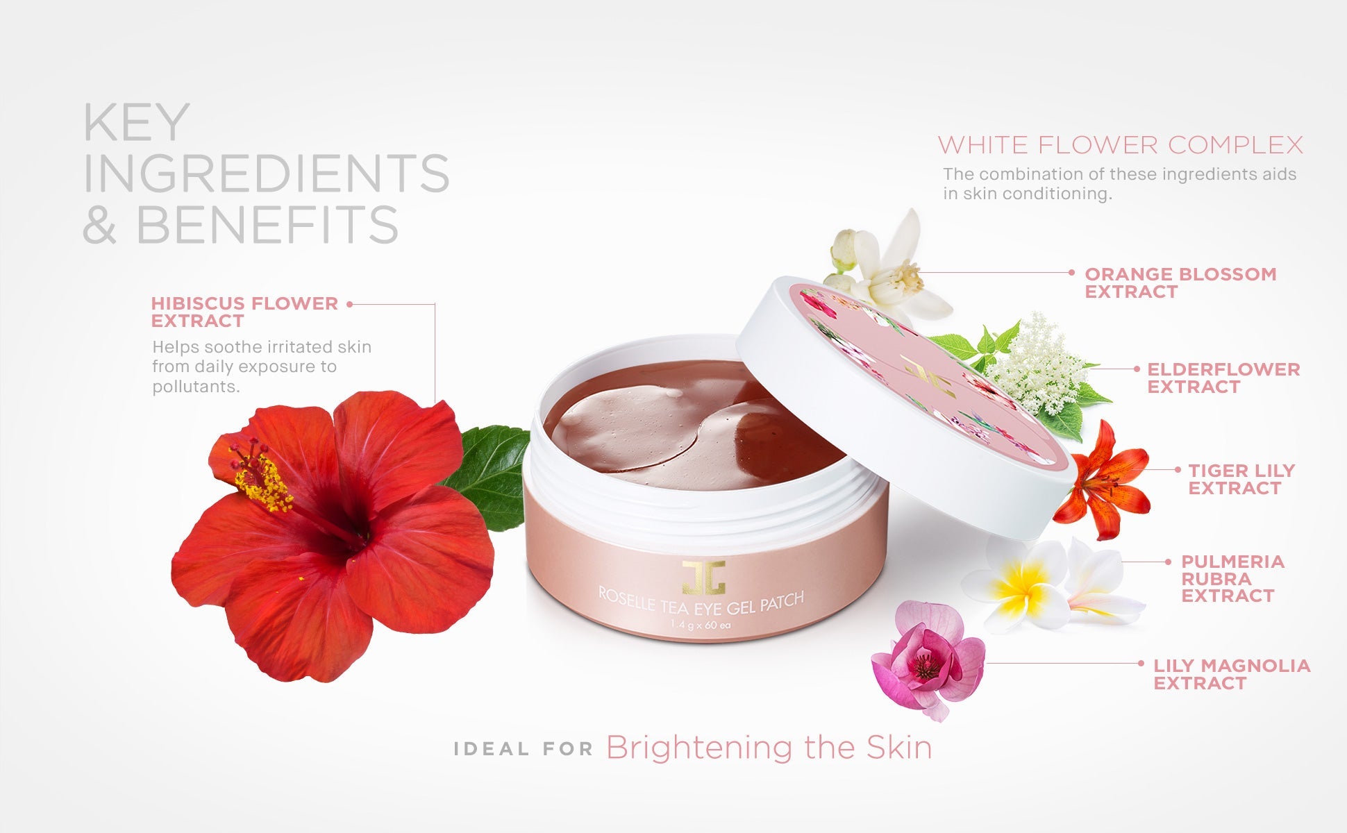 JayJun Roselle Tea Eye Gel Patch N W Cosmetics