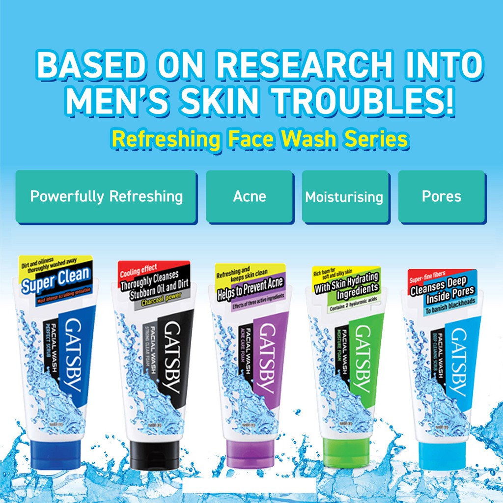 Gatsby Facial Wash Moisture Care 130g