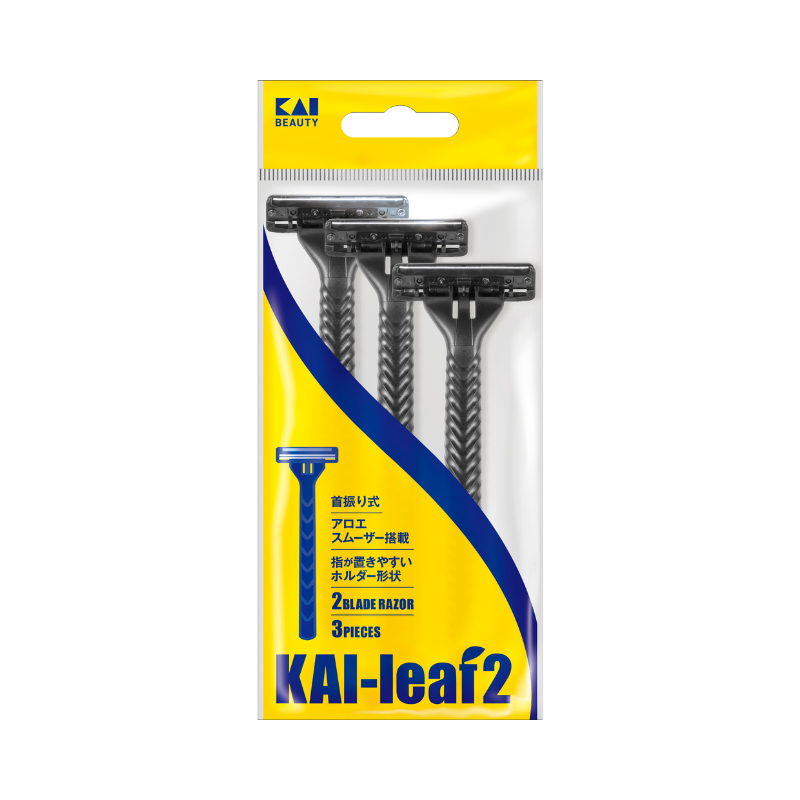 KAI leaf2 2Blade Razor 3pieces