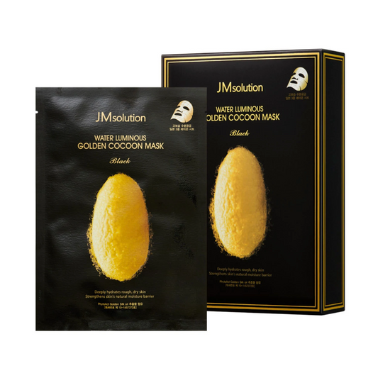 JM Solution Water Luminous Golden Cocoon Mask Black 1Pcs