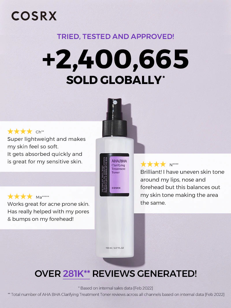 Cosrx AHA/BHA Clarifying  Treatment Toner