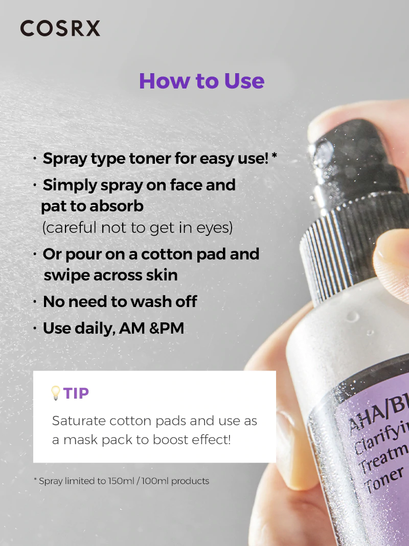 Cosrx AHA/BHA Clarifying  Treatment Toner