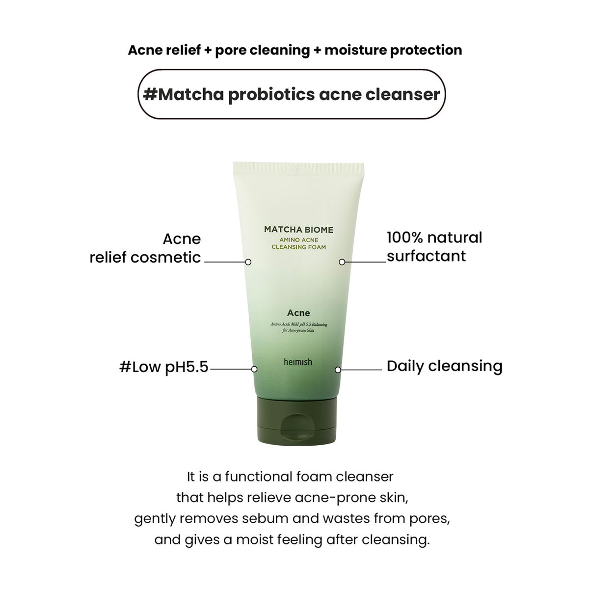 Heimish Biome Amino Acne Cleansing Foam 150ml
