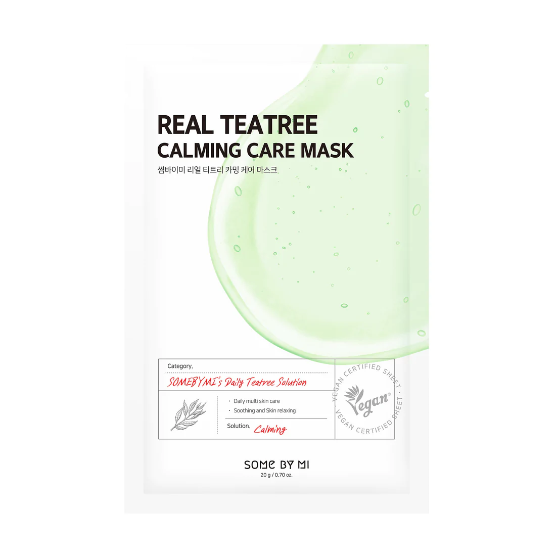 Some By Mi Real Teatree Calming Care Mask 1Pcs