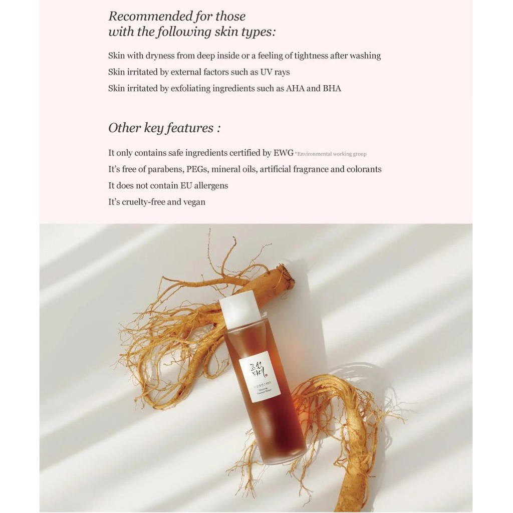 Beauty of Joseon Ginseng Essence Water