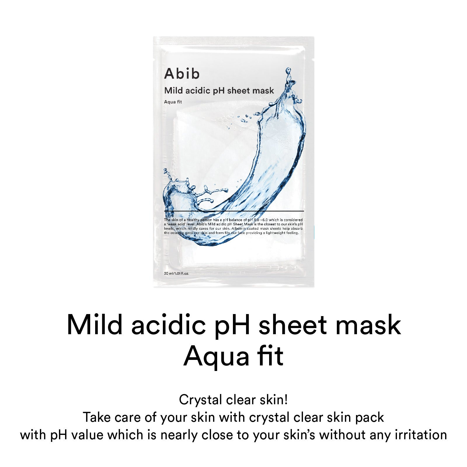 Abib Mild Acidic Ph Sheet Mask Aqua Fit 1Pcs