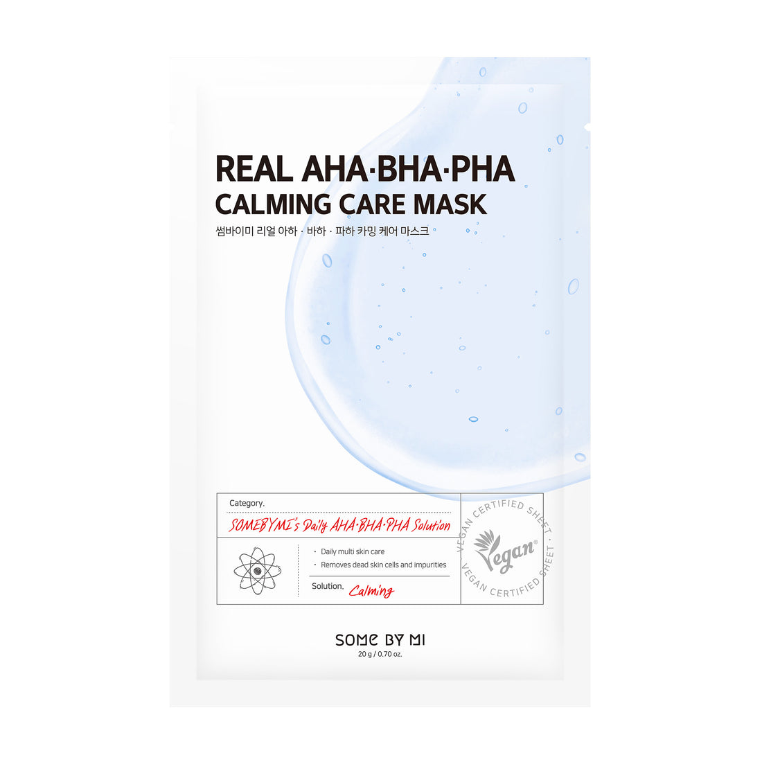 Some By Mi Real AHA BHA PHA  Calming Care Mask 1Pcs
