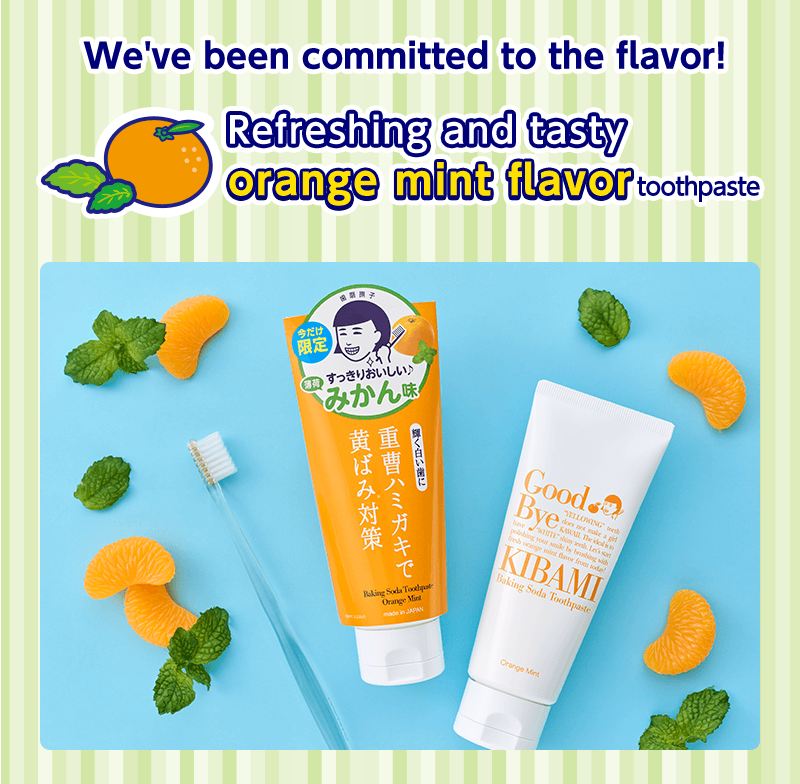 Ishizawa Hamigaki Nadeshiko Baking Soda Toothpaste Orange Mint