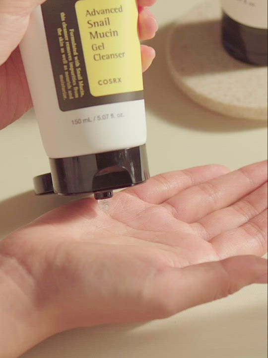 Load video: Cosrx Advanced Snail Mucin Power Gel Cleanser