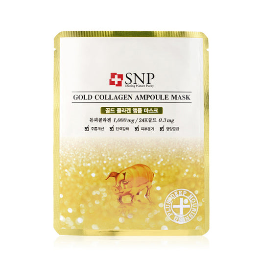 SNP Gold Collagen Ampoule Mask 1Pcs