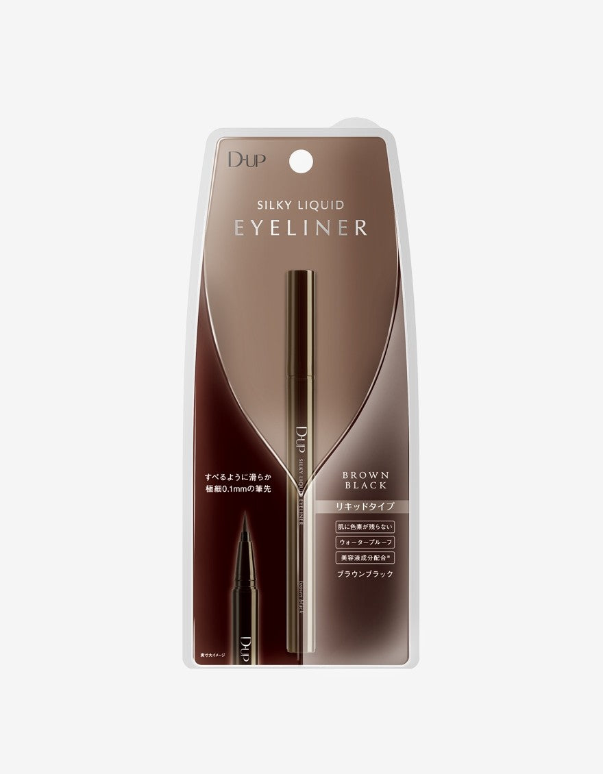 Dup Silky Liquid Eyeliner Waterproof Brown Black